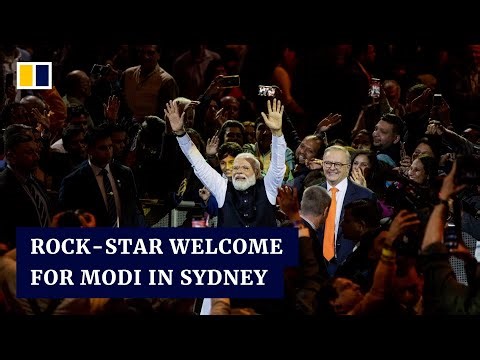 Indian PM Modi receives rare, rock-star welcome in Australia