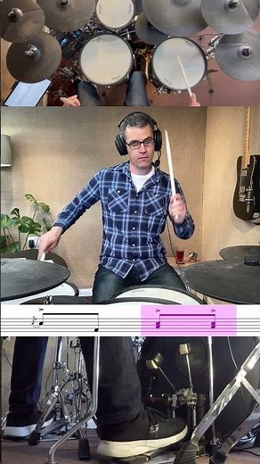 Drum Lesson - Basic Flam Fill #drums #drumlessons