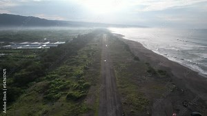 The Depok Beach Runway is an aircraft track with a length of about 800m