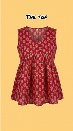 Red Sleeveless Top