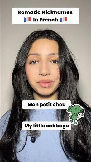 Romantic nicknames in french #learnfrench #languagelearning