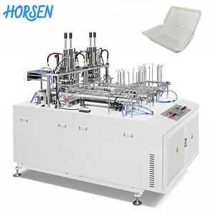 [Hot Item] Disposable Take Away Container Food Paper Food Box Bento Forming Machines Lunch Boxes Making Machine