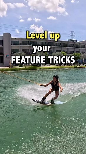 Level Up 🆙 your Feature Tricks & keep it fun 🤩 Which level are you at? Get inspired and try these out💫 Try something new every session💫 You don’t need to try a new trick every time you hit the water, but you can also add small things like a new grab to your riding. You can also try working on your style or technique on tricks you already know! Learn the basics💫 Don’t skip basics like knowing how to Ollie properly, spinning on the water, on features & kicker both ways, landing to blind with 