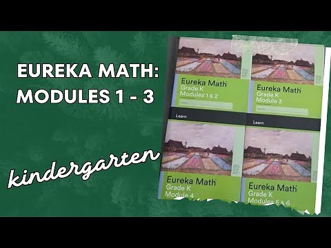 Eureka Kindergarten Math Modules 1-3 K | Homeschool Math Curriculum Review and Flip through