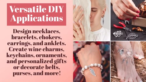 Mandala Crafts Metal Leaf Charms - Fall Charms for Jewelry Making Charms - 150 PCs Assorted Silver Leaf Pendant Charm Fall Jewelry Charms Tree Leaf Beads for Earring Bracelet Necklace