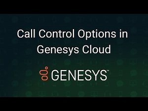 Call Control Options in Genesys Cloud