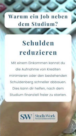 Schulden abbauen durch ein Nebenjob