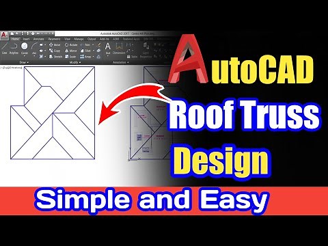 Roof Truss Design in Auto CAD | How Roof Truss is Designed in AutoCAD | Simple Easy to Understand
