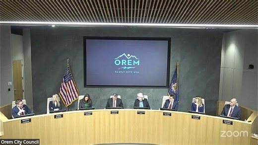 Orem City Council Meeting - 1-13-2026