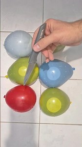 Color Explosion! Popping Paint-Filled Balloons!#shorts