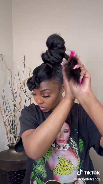 High Bun Hair Tutorial with Real Hair
