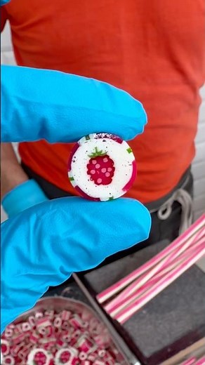 Oddly Satisfying Raspberry Candy Making 🍓🍬 (FULL PROCESS)