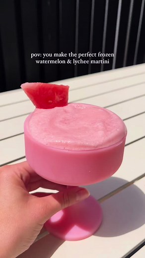 Summer Cocktail Recipe: Watermelon Lychee Martini