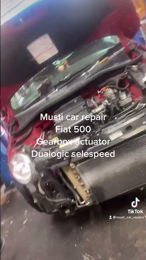 Fiat 500 automatic gearbox actuator dualogic selespeed repair (When the gear stuck On neutral