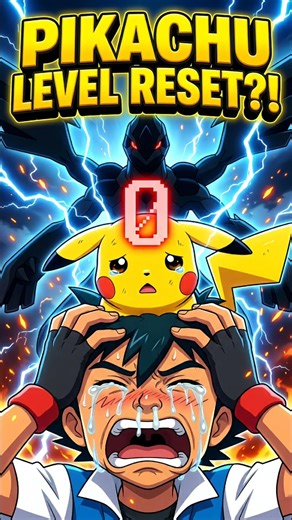 The Dark Secret of Pikachu’s Level 1! ⚡😱 #shorts #pokemon
