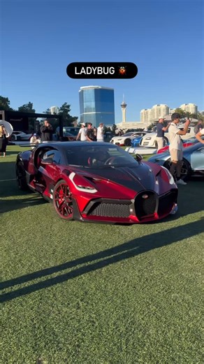 Luis 🇨🇱🇺🇸 | The stunning Bugatti Divo "Ladybug" on the move 🐞 A bespoke example featuring a diamond-pattern and dual-tone paint job in a Customer... | Instagram