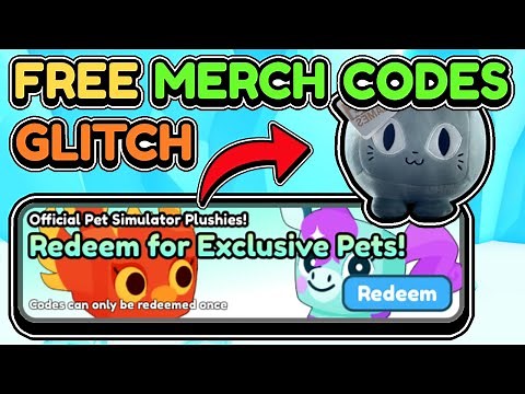 😱*INSANE MERCH CODES GLITCH*🔥THIS IS HOW TO GET FREE MERCH CODES | Pet Simulator X
