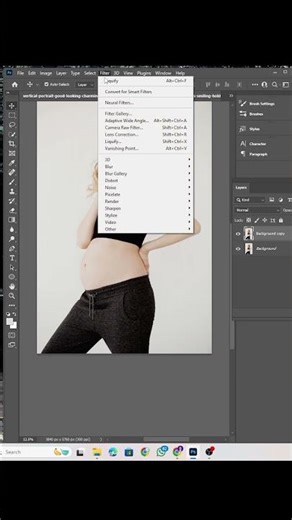 How to Transform the Body in Photoshop || make belly small #photoshop #trainding