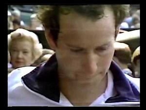 Bud 'Mr Tennis' Collins interviews McEnroe - Wimbledon 1984 Final