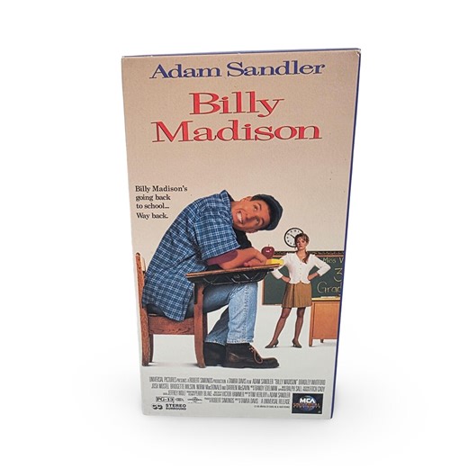 Billy Madison VHS Tape Movie Vintage Adam Sandler Videocassette Home Video - Etsy