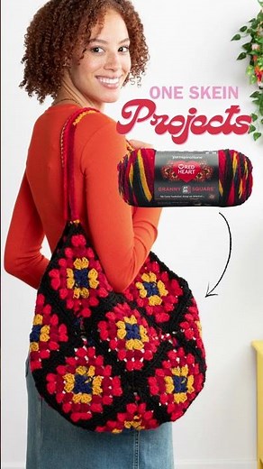 One Skein Projects - In the Bag Granny Crochet Tote Free Pattern