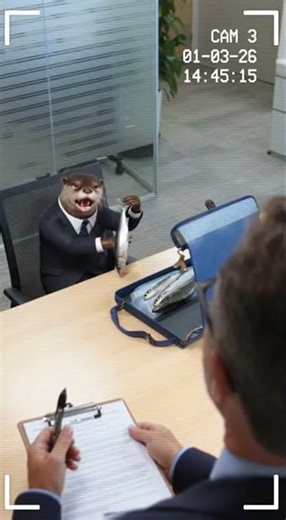 Otter Fails Job Interview at Corporate Office
