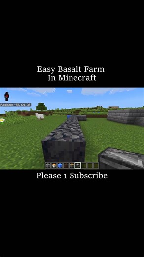 Easy Basalt Farm In Minecraft #minecraft #minecraftshorts #viralvideo #gaming #shorts
