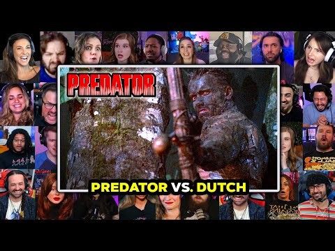 "Predator vs. Dutch" Predator (1987) First Time Watching Movie Reaction Compilation