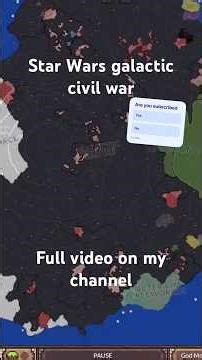 Star Wars galactic civil war simulation #starwars #starwarsprequels #agesofconflict #simulation