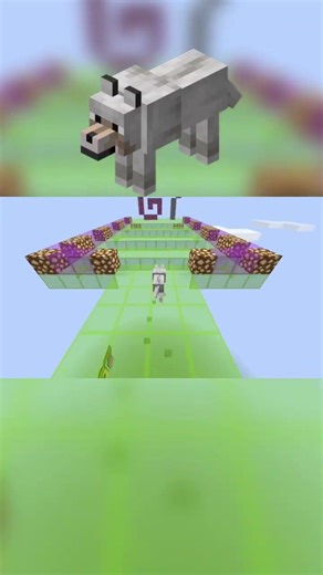 Which mob can cross the bars without falling? #minecraft