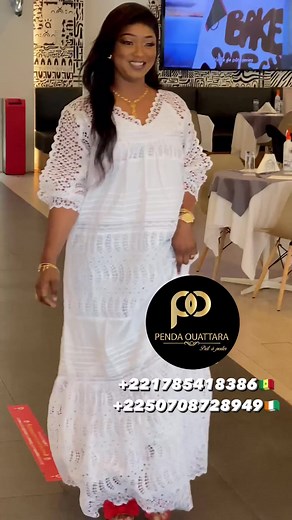 Commandez sans risque votre boubou en dentelle coton. Livraison possible dans plusieurs pays et villes | Penda Ouattara