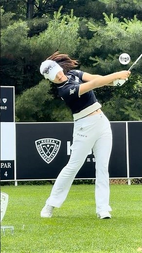 팔보다 몸통이 먼저 돈다🔥 | KLPGA 유지나(Geena Yoo) #응원릴레이, #유지나2026
