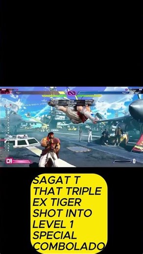 SAGAT T THAT TRIPLE EX TIGER SHOT INTO LEVEL 1 SPECIALDO DE COMBOLADO #streetfighter6 #sfv #sf4