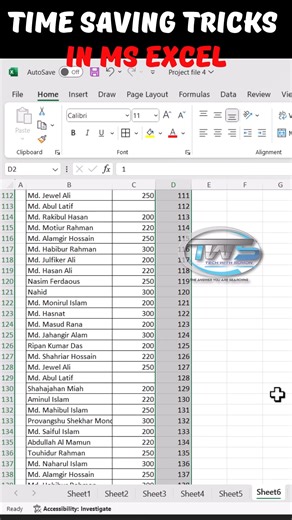 53K views · 772 reactions | MS Excel Time Saving Tips and Tricks! #excel #excelshorts #shorts #microsoftexcel #reels #fbreels #r#reelsfbpagevideo #reelsinstagram | Tech With Sumon | Facebook
