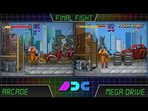 Final Fight (CPS-1) #Vs Final Fight (Mega Drive) #LongPlay #comparison