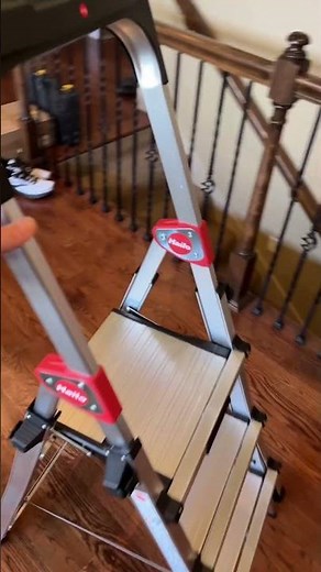 One ladder to rule them all! 🔨 The **Hailo Adjustable Ladder** with safety lock, XL platform, and