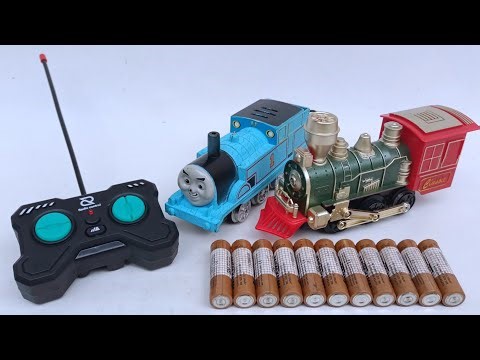 ASMR Unboxing Classic Steam Train Set, Thomas Steam Train, coal carriage, and passenger carriage