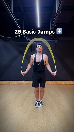 💪 10Mins Beginner Workout! Save it for later ;) ⬇️ 25X Basic Jump ↔️ 25X Side Jumps ↕️ 25X Front Jumps ✋ Rest 30Secs ↪️ 25X Twisters ⬆️ 25X Right 🦵 ⬆️ 25X Left 🦵 🖐️ Repeat 5X ➡️ Join our skipping skool for follow-along workouts and learning 100 skills (link in bio) 🔗 🪢 Ropes I use by @timelessjump #timelessjump #betheflow #jumprope #skipping #jumpropeworkout