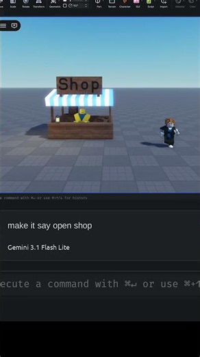 Making a shop with AI in seconds! #roblox #robloxstudio #developer