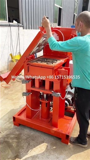 Machines de fabrication des briques en terre compressée soil bricks making machine hydraulic