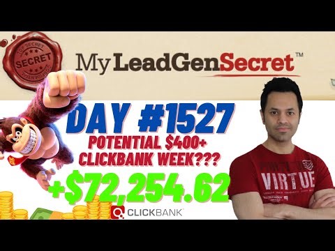POTENTIAL $400+ Clickbank Week?!...My Lead Gen Secret Case Study Results 2026 (Day #1527)