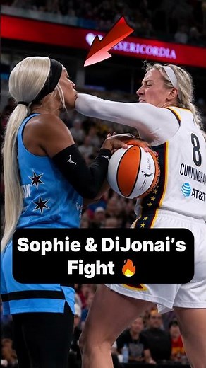 Sophie Cunningham FIRES BACK at Carrington! 👀🔥 #caitlinclark #basketball