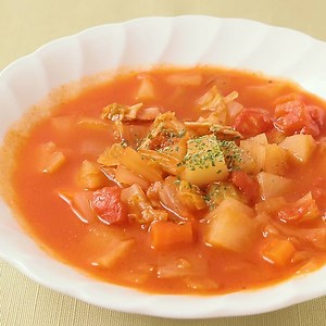 白菜たっぷりのミネストローネスープ 作り方・レシピ | クラシル