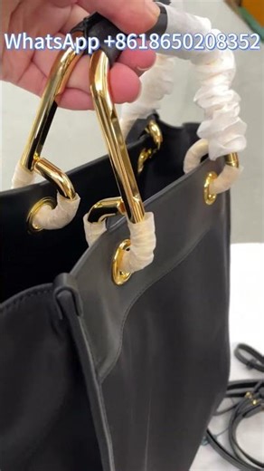 P-rada Large Re Nylon Tote Bag Black