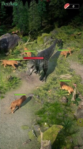 A Lion's Epic Journey from a Crocodile's Jaws to a War Against a Dinosaur #lion #games #wildlife