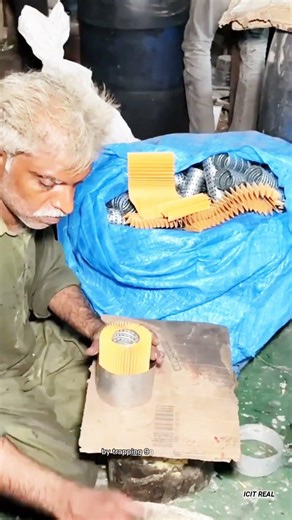 POWERFULL PRECISION ASSEMBLY OF METAL AIR FILTERS #shorts #asmr