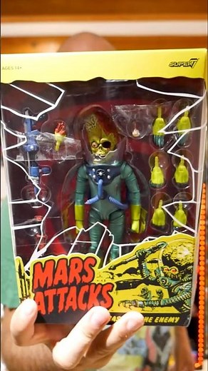 Figurine effrayante Mars Attacks Ultimates par Super 7 #review #marsattacks #toys