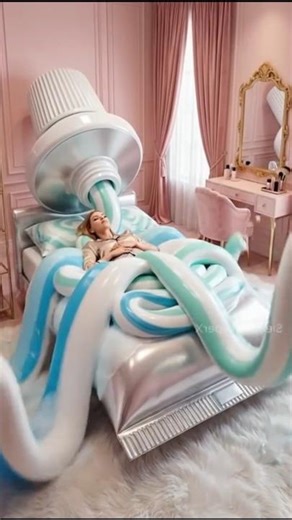 Toothpaste & Giant Teeth Bedroom Transformation 🦷😱 | Would You Sleep Here?