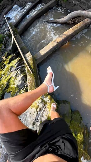 High heels parkour gone wrong 😫 #parkourpov #parkour | Oliver Nordin