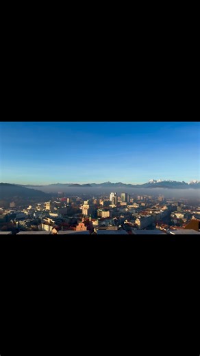 View from the Ljubljana Castle watch tower. #castle #watchtower #view #sunset | Photography by Susannah Warner